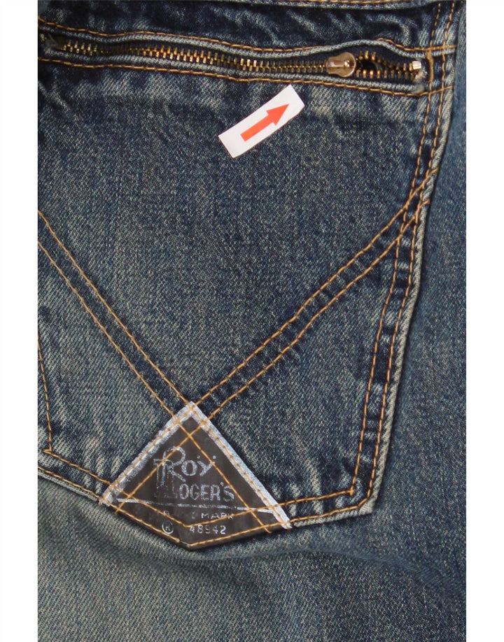 Calça jeans reta masculina Roy Rogers W36 L36 algodão azul