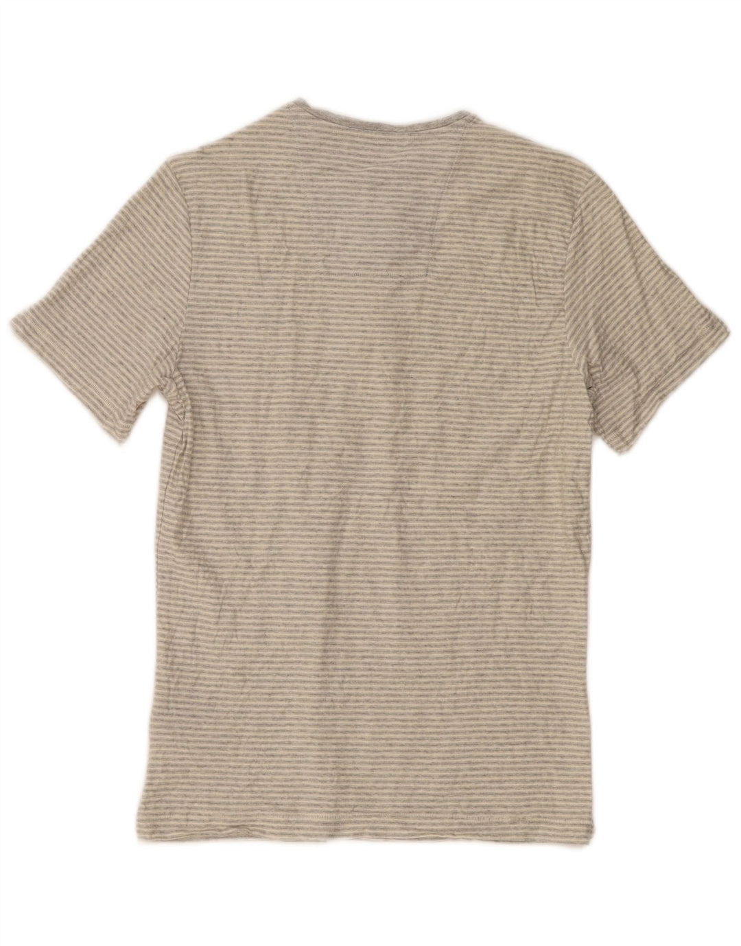 Camiseta masculina Barbour listrada cinza médio