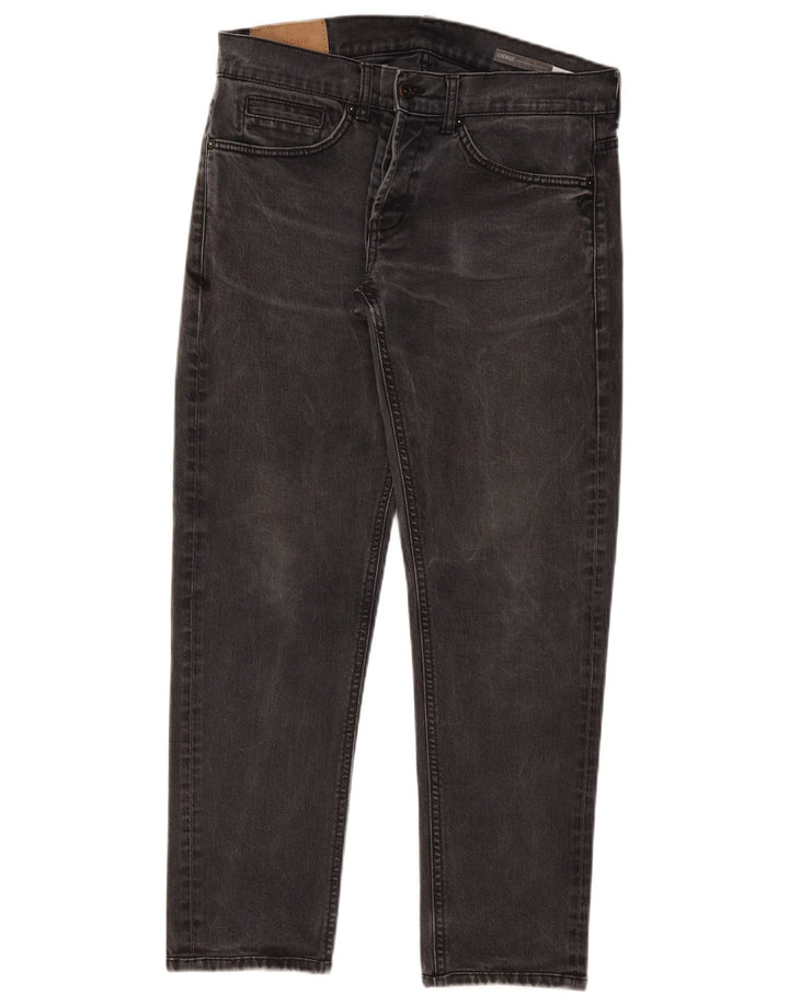 Dondup Mens George Slim Jeans W36 L29 Algodão Cinza