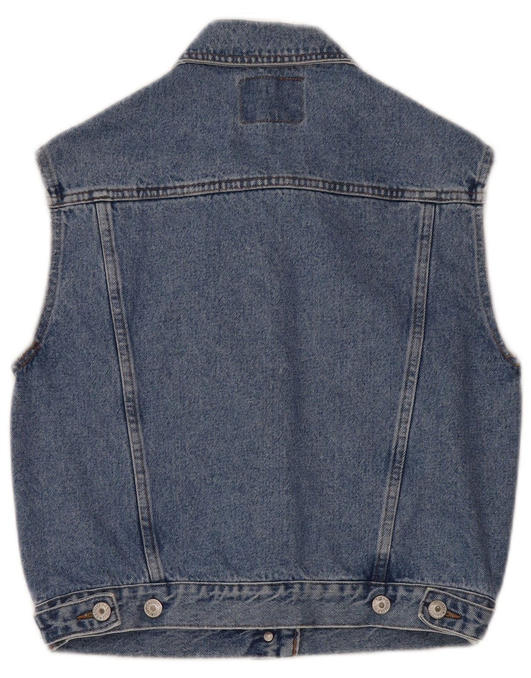 Colete jeans feminino Casucci UK 12 azul médio