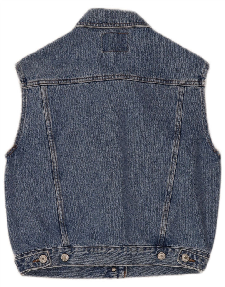 Colete jeans feminino Casucci UK 12 azul médio