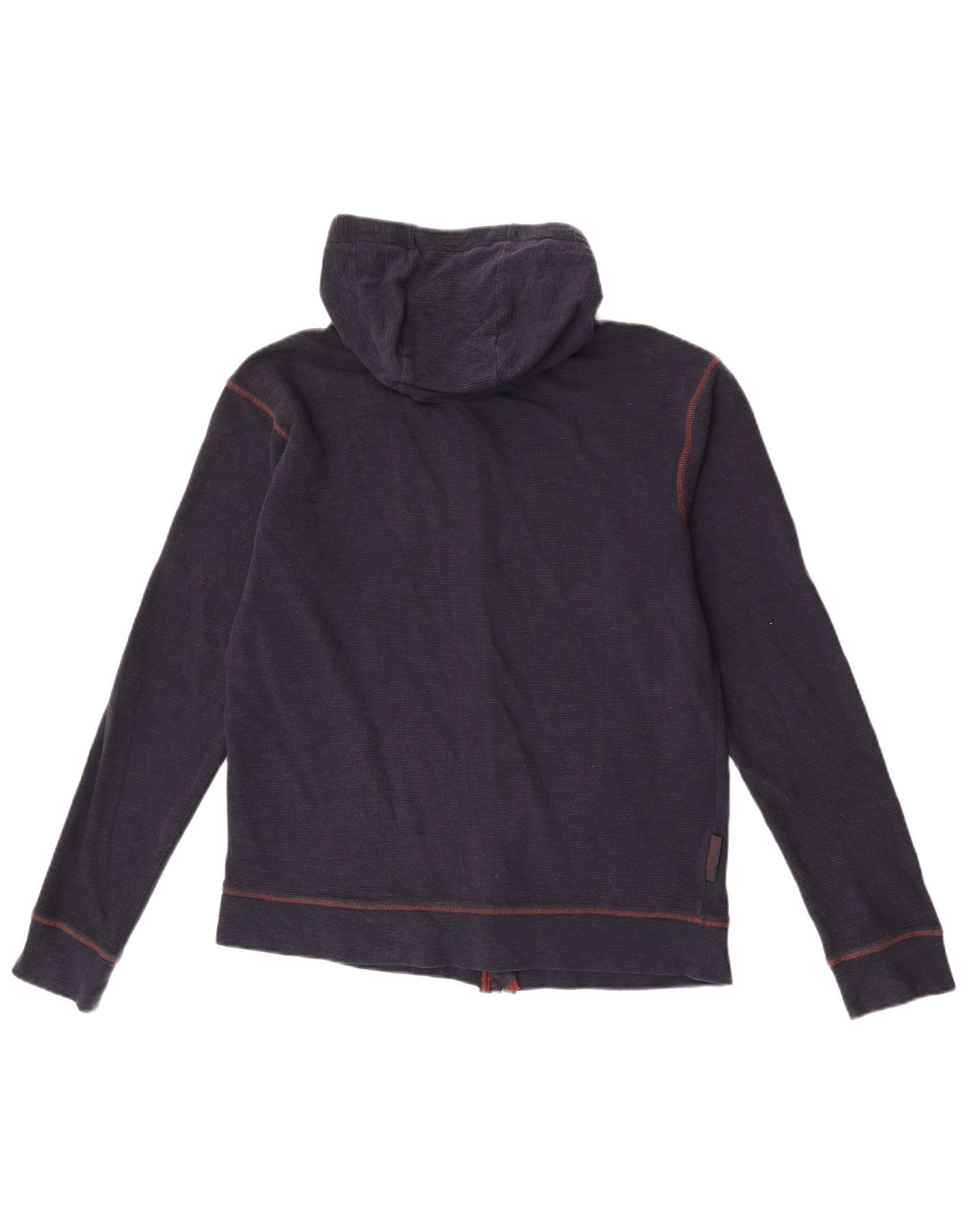 Suéter masculino com capuz e zíper Mountain Warehouse algodão azul marinho médio