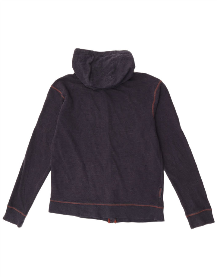 Suéter masculino com capuz e zíper Mountain Warehouse algodão azul marinho médio