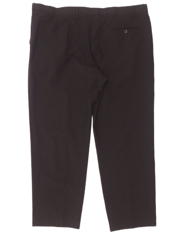 Calça masculina Marks & Spencer Pegged Regular Suit W42 L29 Azul marinho