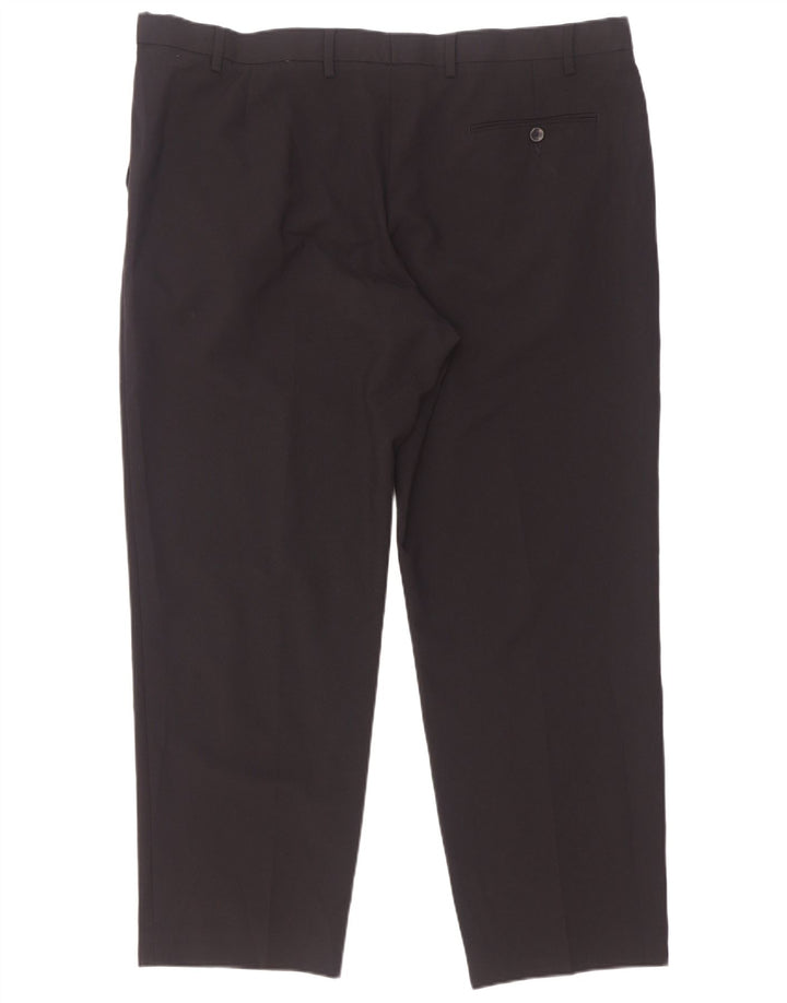 Calça masculina Marks & Spencer Pegged Regular Suit W42 L29 Azul marinho