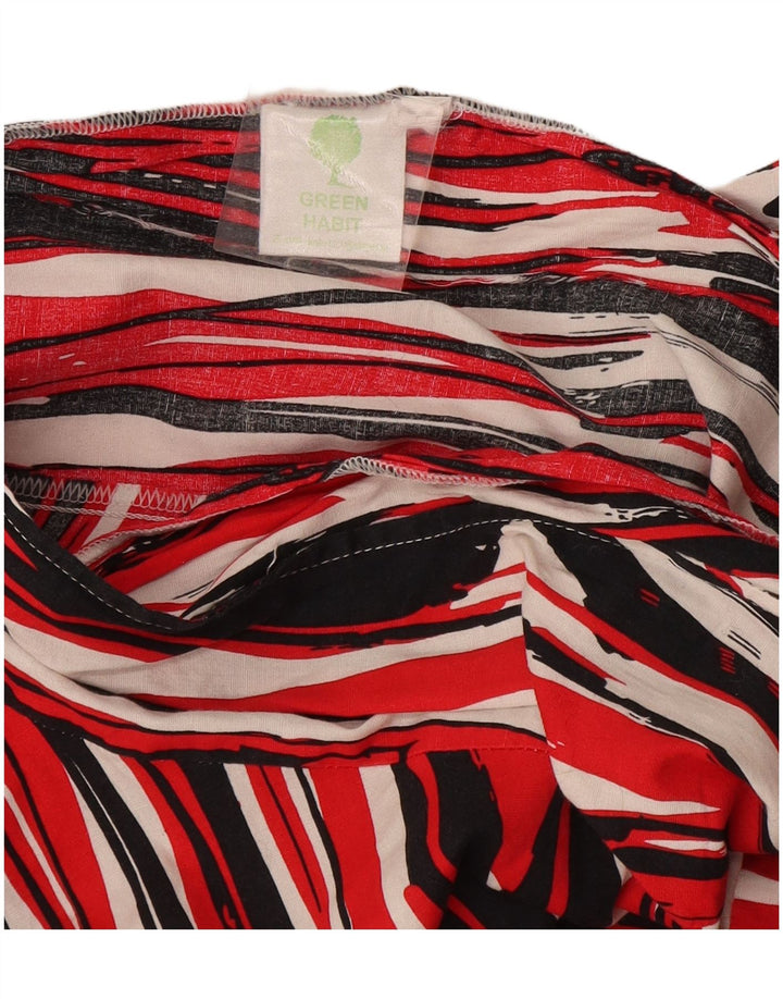 Saia vintage feminina linha A W32 grande listrada multicolorida