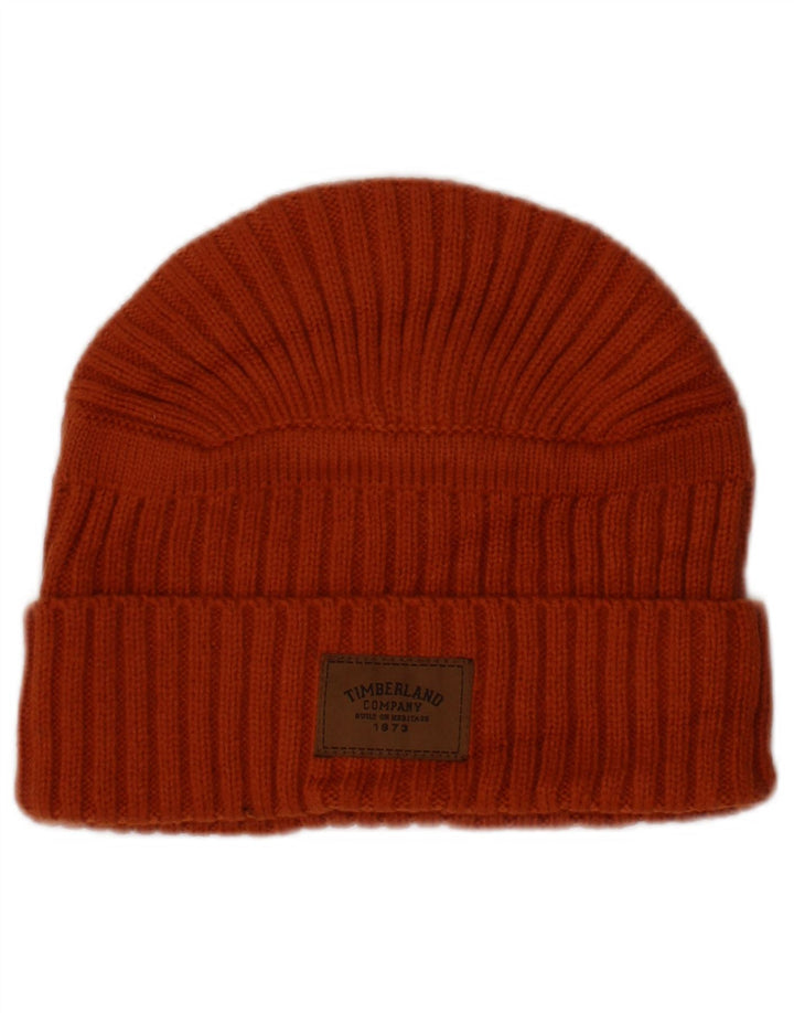 Timberland Gorro masculino tricotado tamanho único laranja acrílico inverno