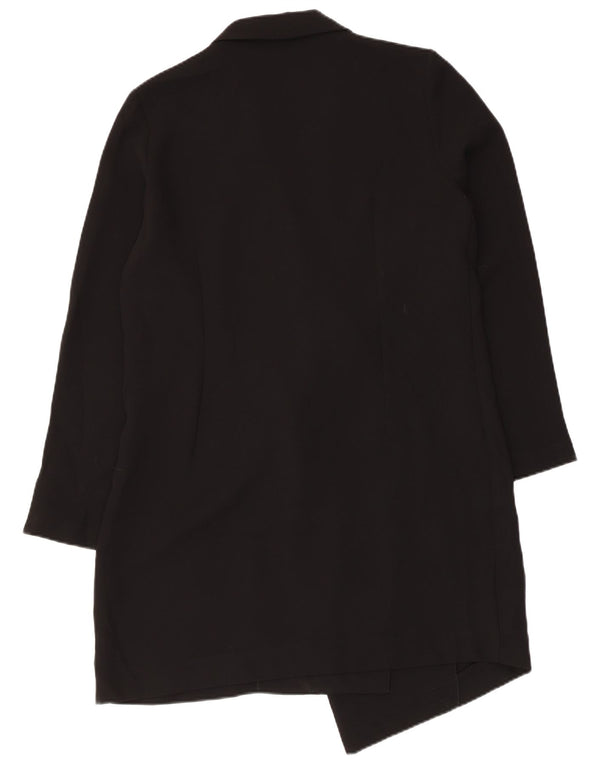 Sobretudo feminino Topshop UK 12 poliéster preto médio