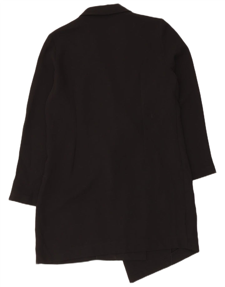 Sobretudo feminino Topshop UK 12 poliéster preto médio