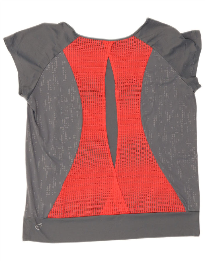 Camiseta feminina Puma UK 16 grande poliéster manchado cinza