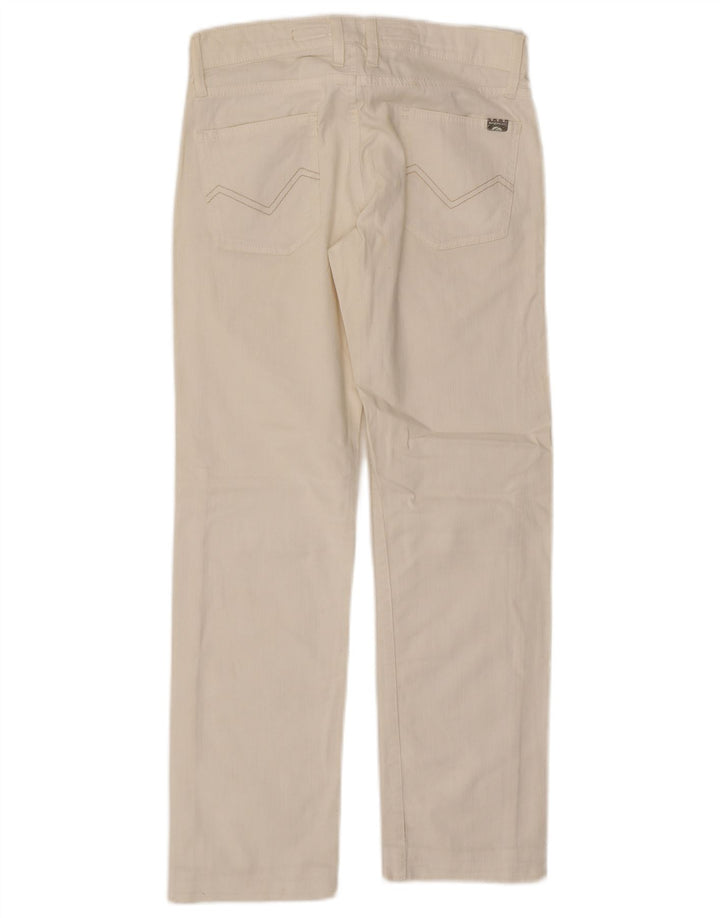 ENERGIE Jeans retos femininos W29 L29 algodão branco