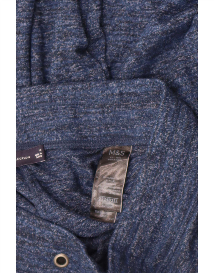 Calça de treino feminina Marks & Spencer Joggers UK 12 médio azul marinho