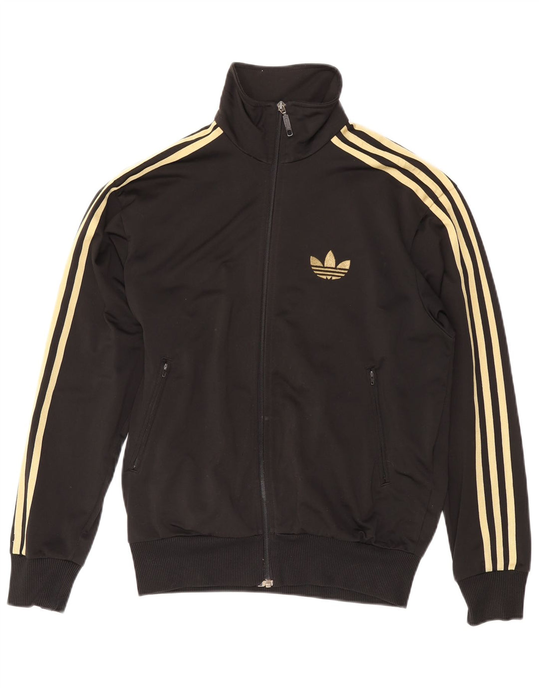 ADIDAS Mens Tracksuit Top Jacket Pequeno Poliéster Preto