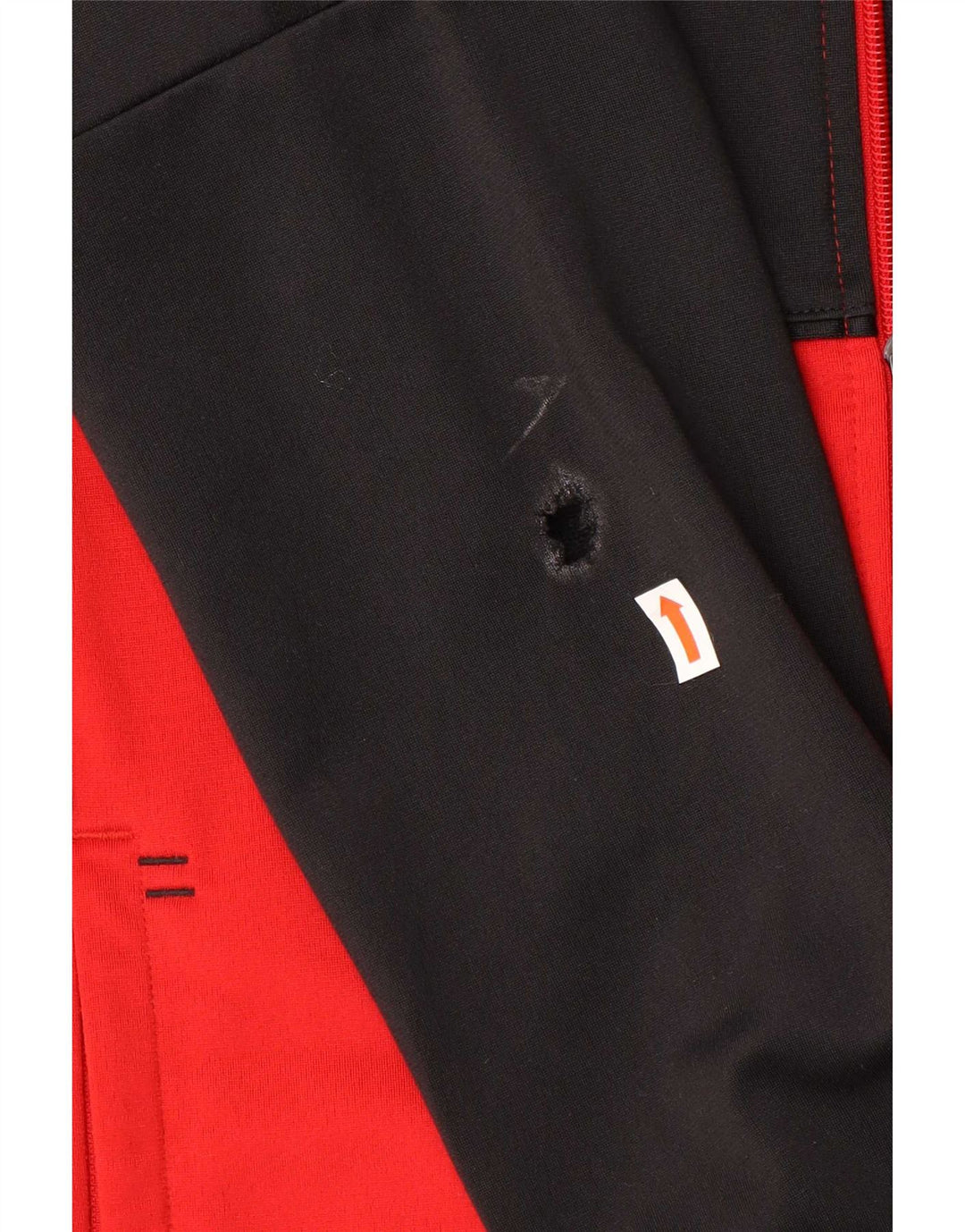 Adidas Mens Treino Top Jacket Pequeno Preto Colorblock Poliéster