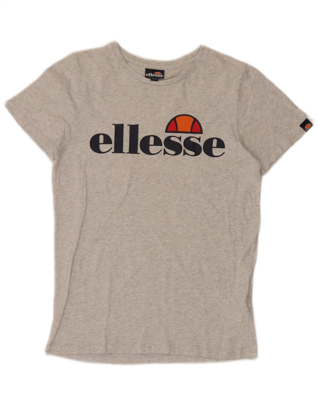 Camiseta gráfica feminina ELLESSE 12-13 anos algodão manchado cinza