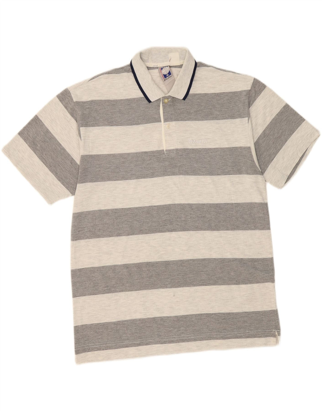 Camisa polo masculina LOTTO 2XL listrada cinza