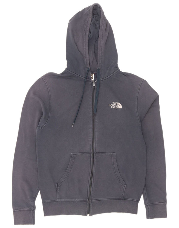 Suéter masculino com capuz e zíper The North Face pequeno algodão azul marinho