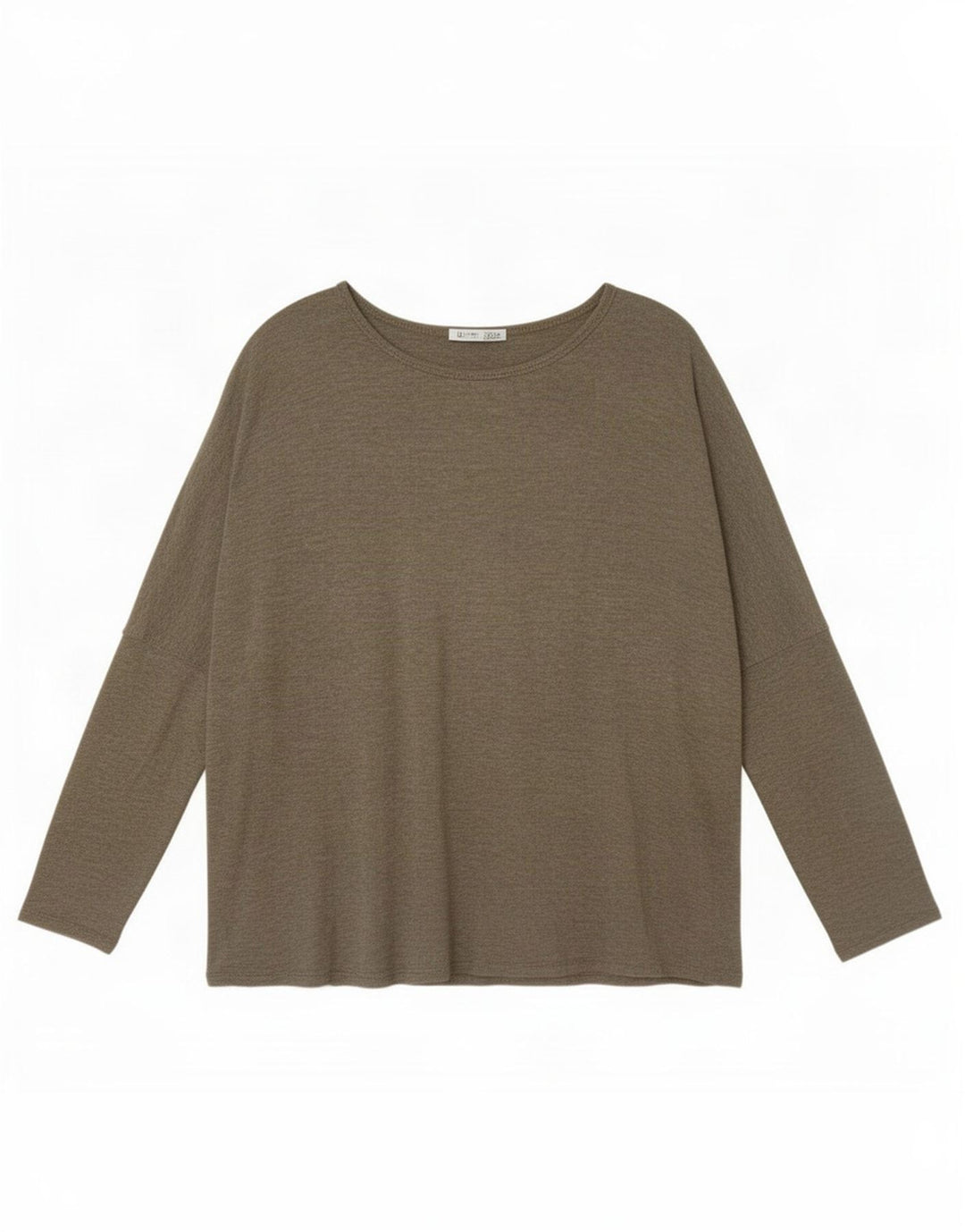 Zara Womens Oversized Top Manga Longa Reino Unido 10 Pequeno Caqui