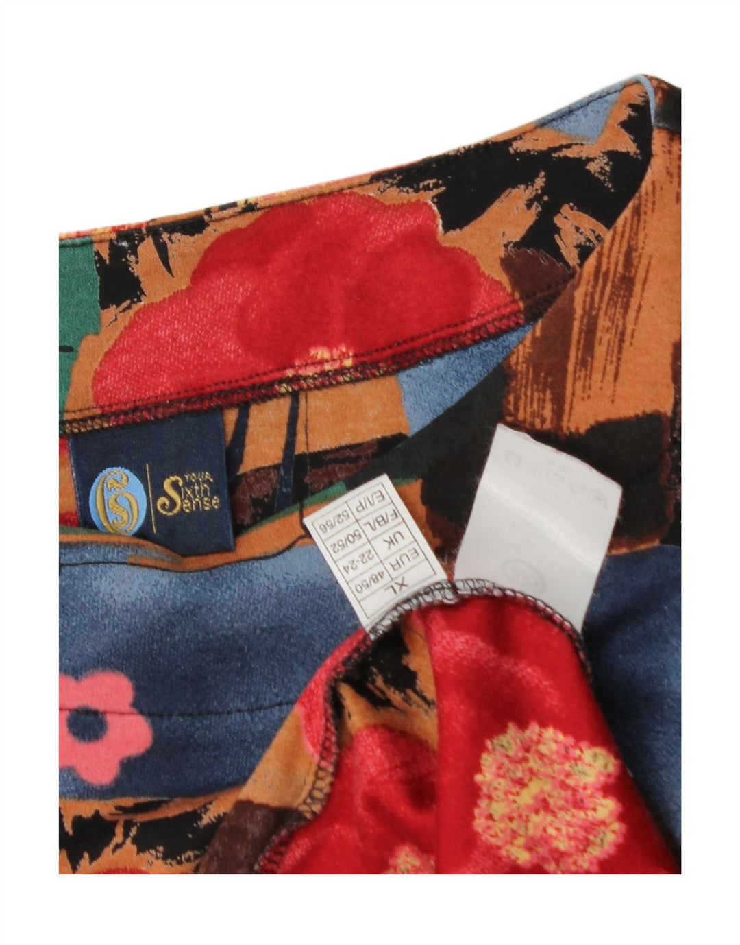 YOUR SIXTH SENSE Womens Blouse Top UK 22/24 3XL Multicoloured Patchwork Vintage Your Sixth Sense and Second-Hand Your Sixth Sense from Messina Hembry 