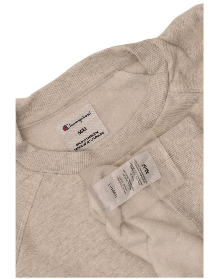 Champion moletom feminino jumper UK 14 algodão cinza médio