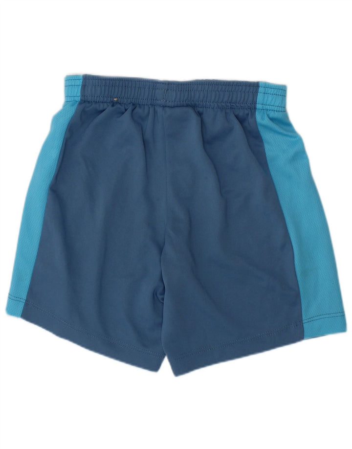 Shorts esportivos Nike Boys 7-8 anos XS azul colorblock poliéster