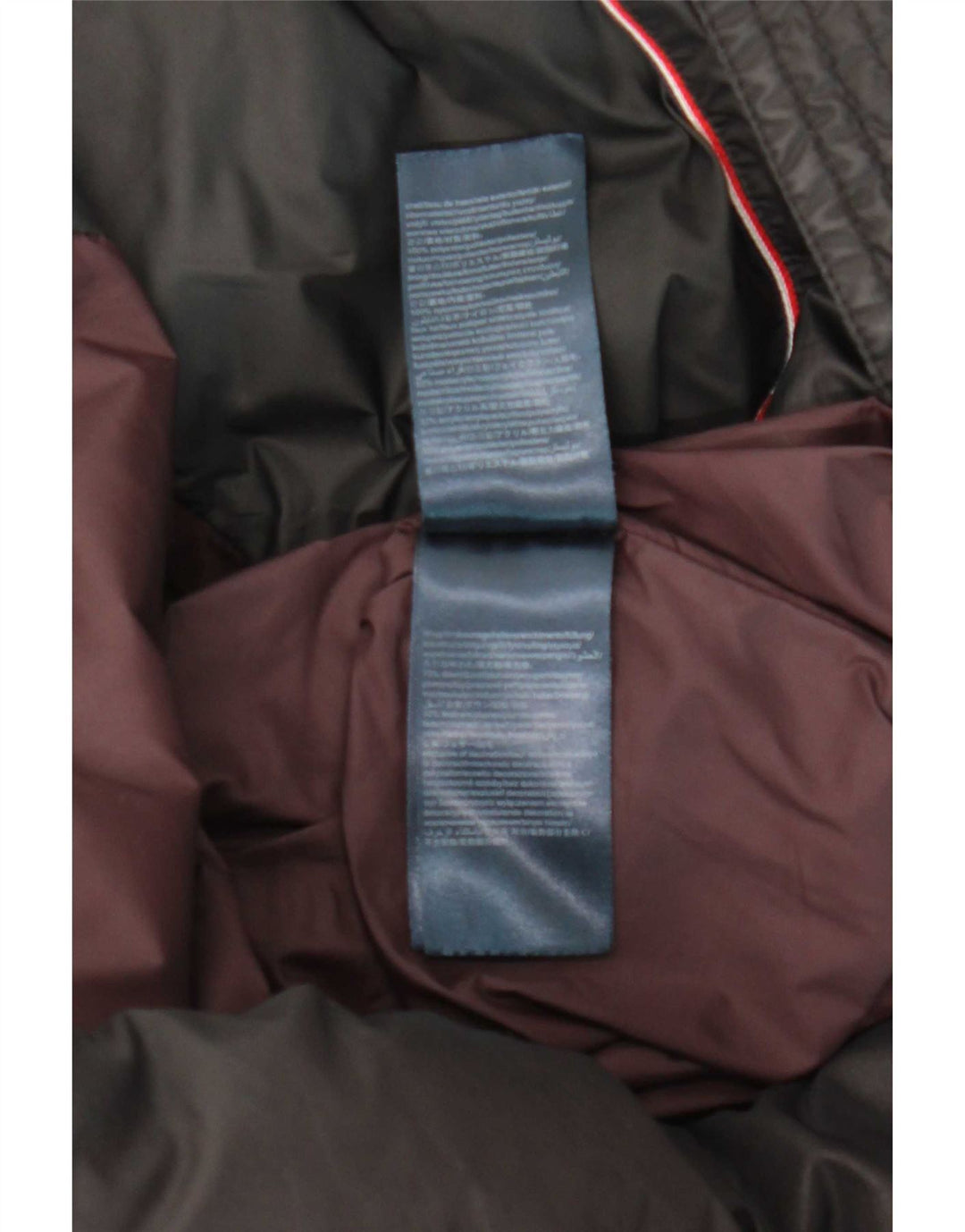 Casaco acolchoado feminino Tommy Hilfiger UK 12 poliéster preto médio