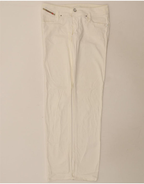 Calça feminina casual slim diesel W30 L35 algodão branco