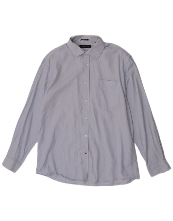 Camisa masculina Tommy Hilfiger Slim Fit tamanho 16 1/2 grande azul