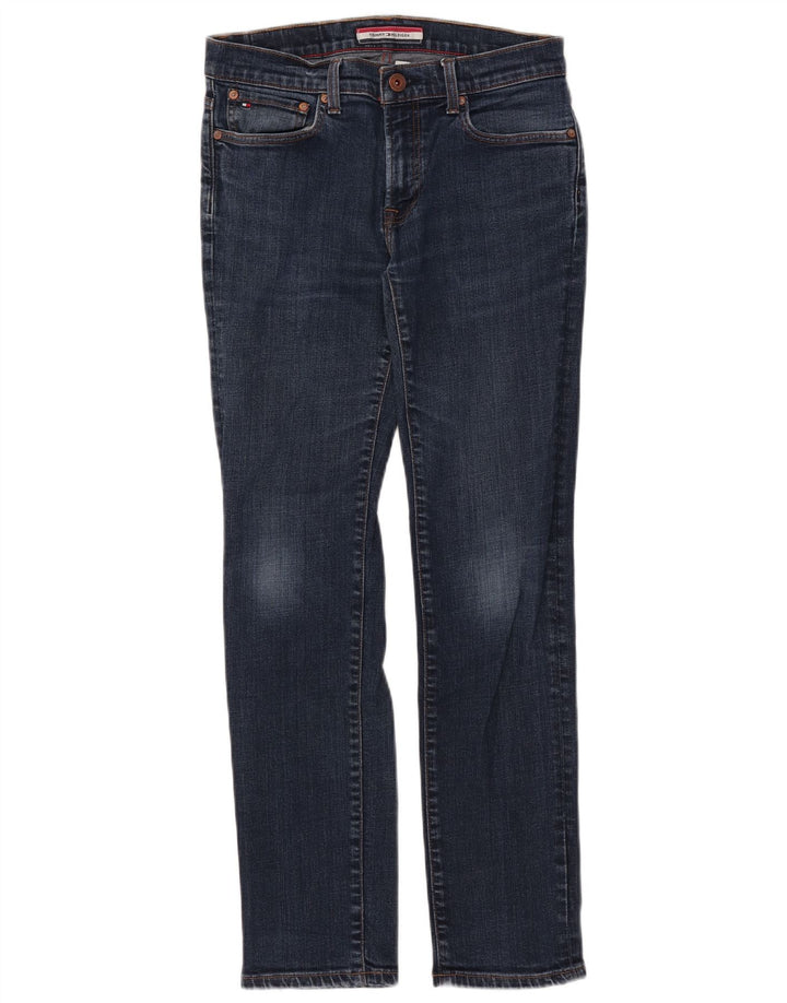 Tommy Hilfiger Masculino Slim Jeans W30 L32 Azul Marinho