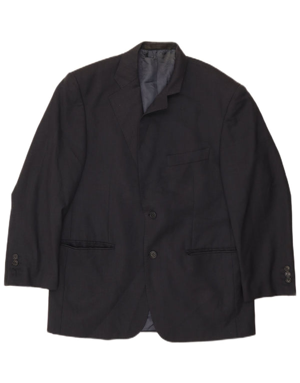 Jaqueta blazer masculina de 2 botões Marks & Spencer Reino Unido 40 azul marinho médio