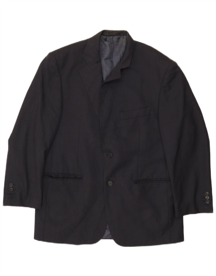 Jaqueta blazer masculina de 2 botões Marks & Spencer Reino Unido 40 azul marinho médio