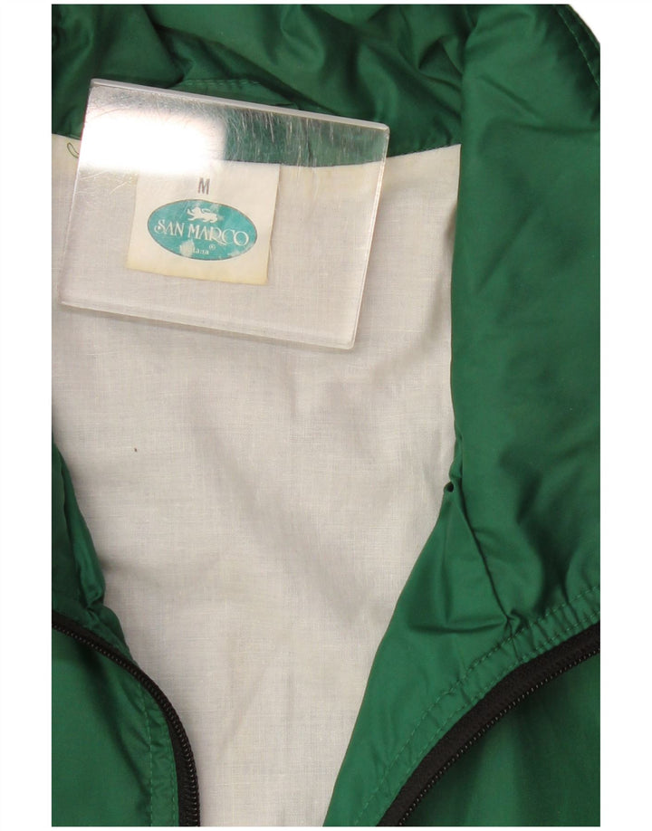 Jaqueta masculina San Marco com capuz e moletom verde médio Colourblock