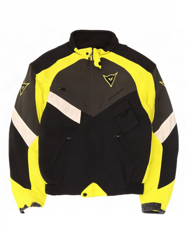 Jaqueta masculina Dainese Graphic Racer UK 38 bloco colorido preto médio