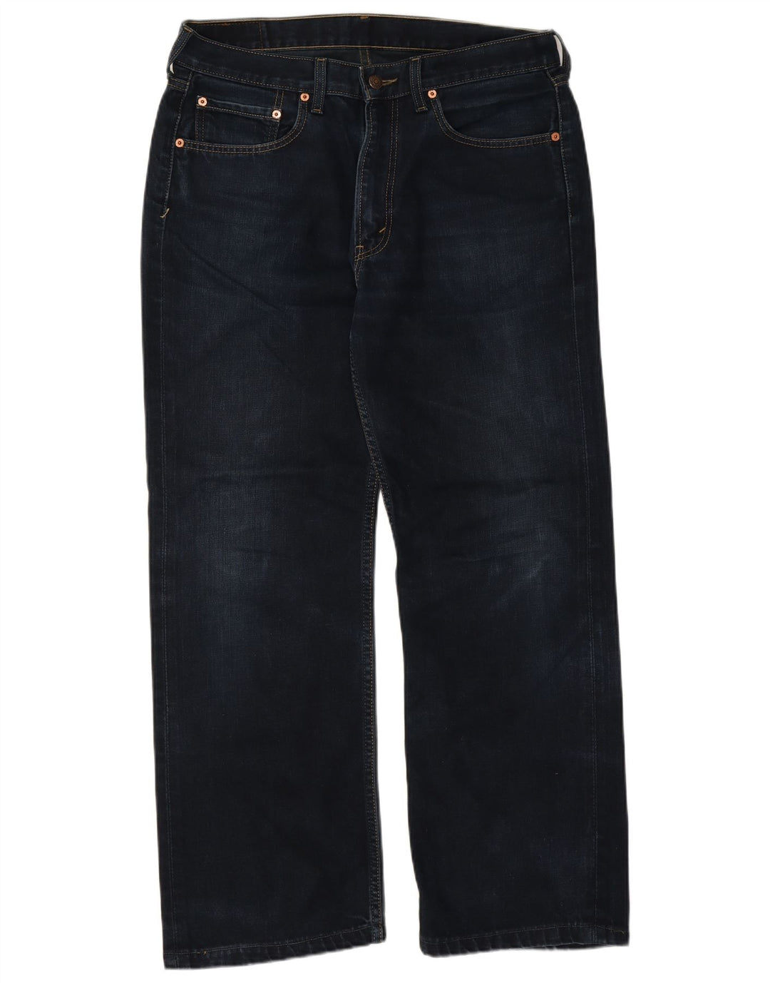 Levi's Masculino 506 Straight Jeans W36 L29 Azul Marinho Algodão