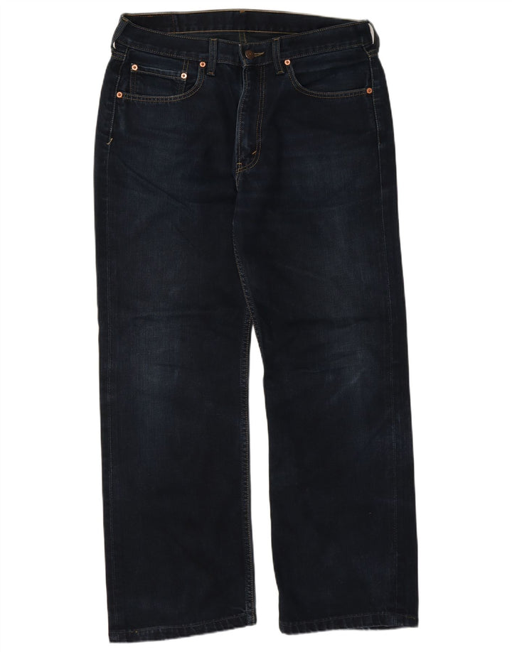 Levi's Masculino 506 Straight Jeans W36 L29 Azul Marinho Algodão