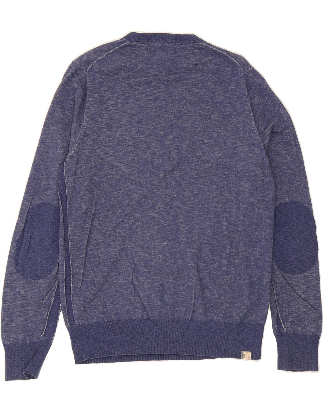 TOMMY HILFIGER Mens V-Neck Jumper Sweater Large Navy Blue Cotton Vintage Tommy Hilfiger and Second-Hand Tommy Hilfiger from Messina Hembry 