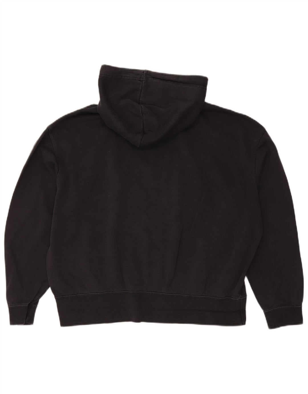 Nike Womens Oversized Hoodie Jumper UK 14 Médio Algodão Preto