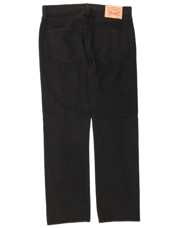 Levi's Masculino 501 Straight Jeans W32 L30 Algodão Preto