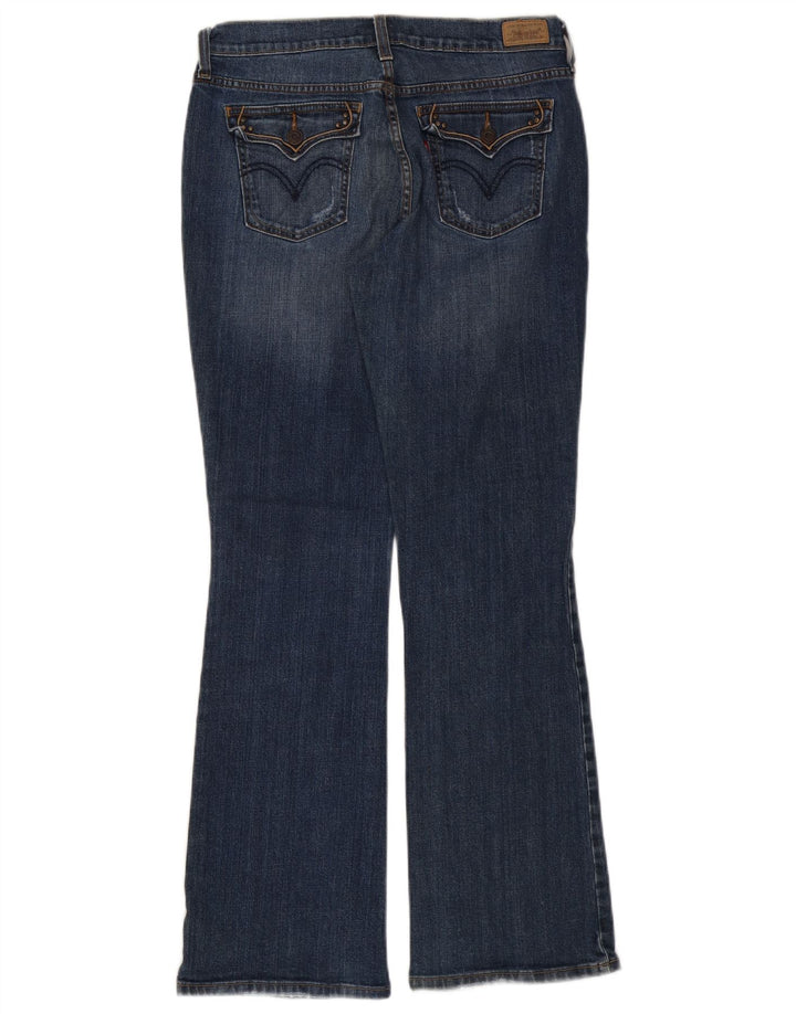 Levi's feminino 515 bootcut jeans US 10 grande W32 L31 algodão azul
