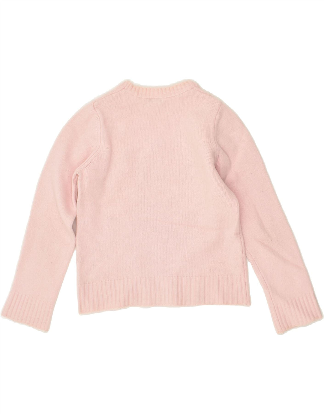 BENETTON Girls Graphic Crew Neck Jumper Sweater 11-12 Years Pink | Vintage Benetton | Thrift | Second-Hand Benetton | Used Clothing | Messina Hembry 
