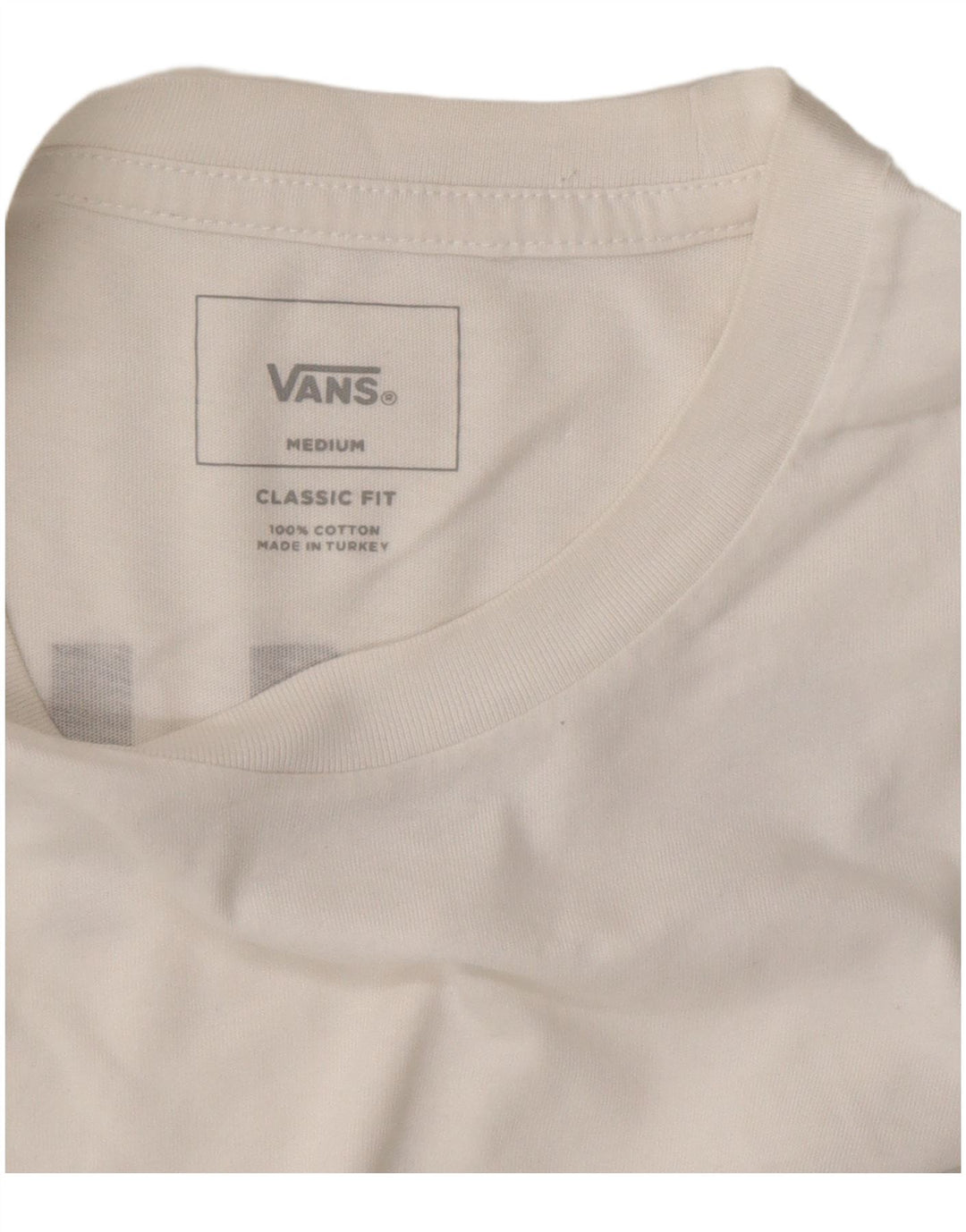 Camiseta masculina VANS Classic Fit Graphic Top Médio Algodão Branco