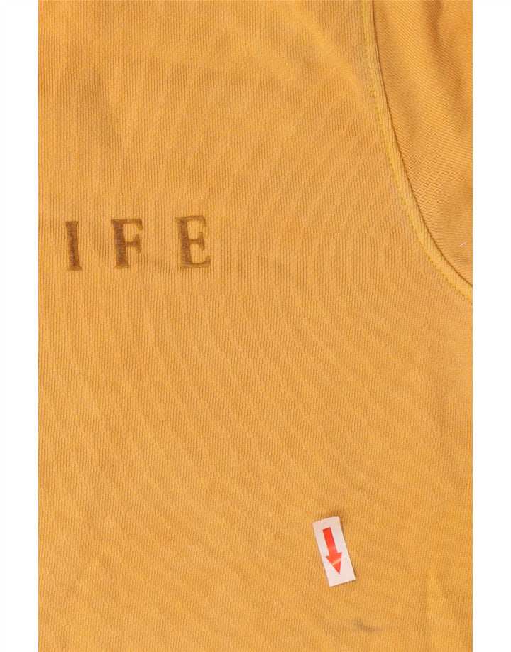 Suéter gráfico masculino Marks & Spencer grande algodão amarelo