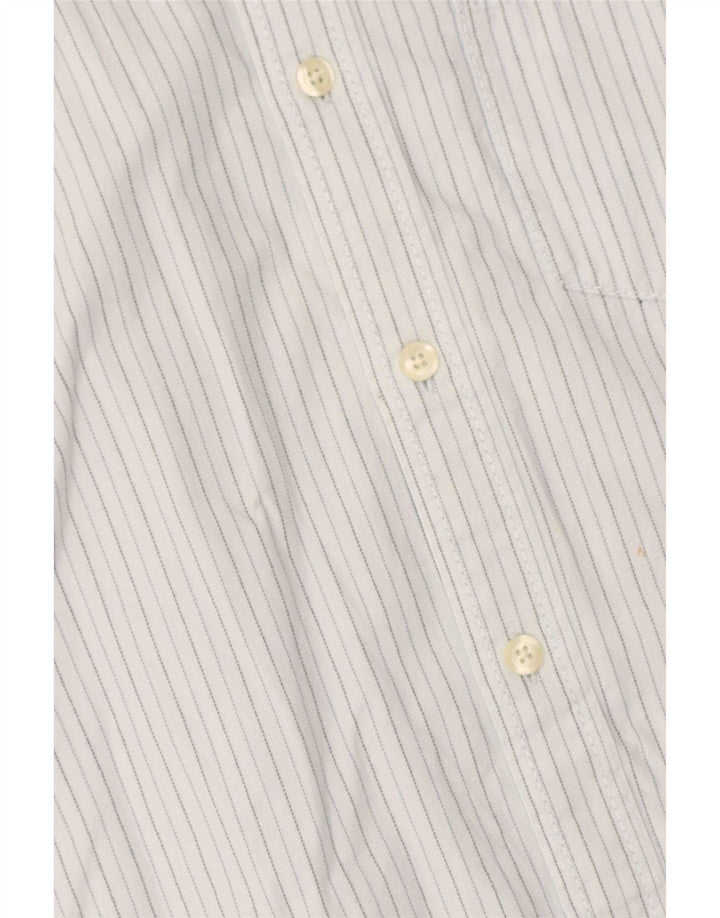 Camisa masculina Gap de algodão listrado azul médio