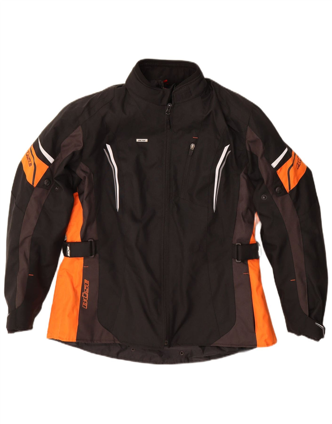 Jaqueta masculina Buse Graphic Racer tamanho 44 grande bloco colorido preto