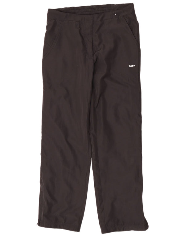Calça de treino feminina Reebok UK 12 poliéster preto médio