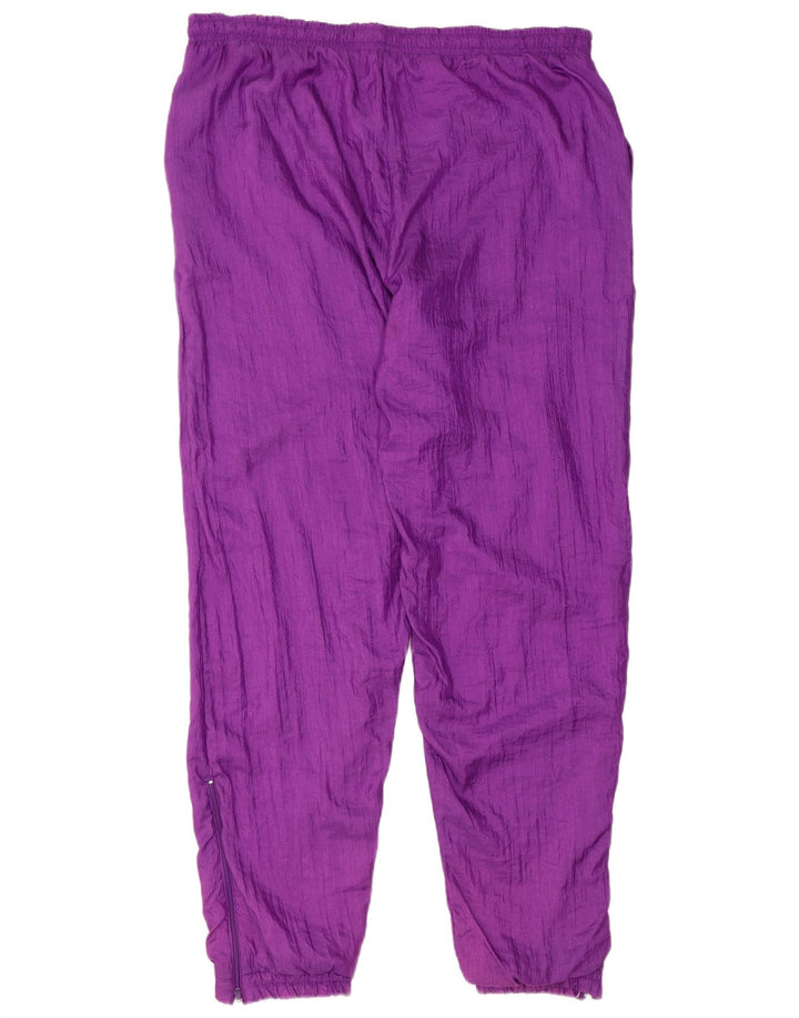 Active Mens Loose Fit Full Tracksuit Roxo Médio Colourblock Poliamida