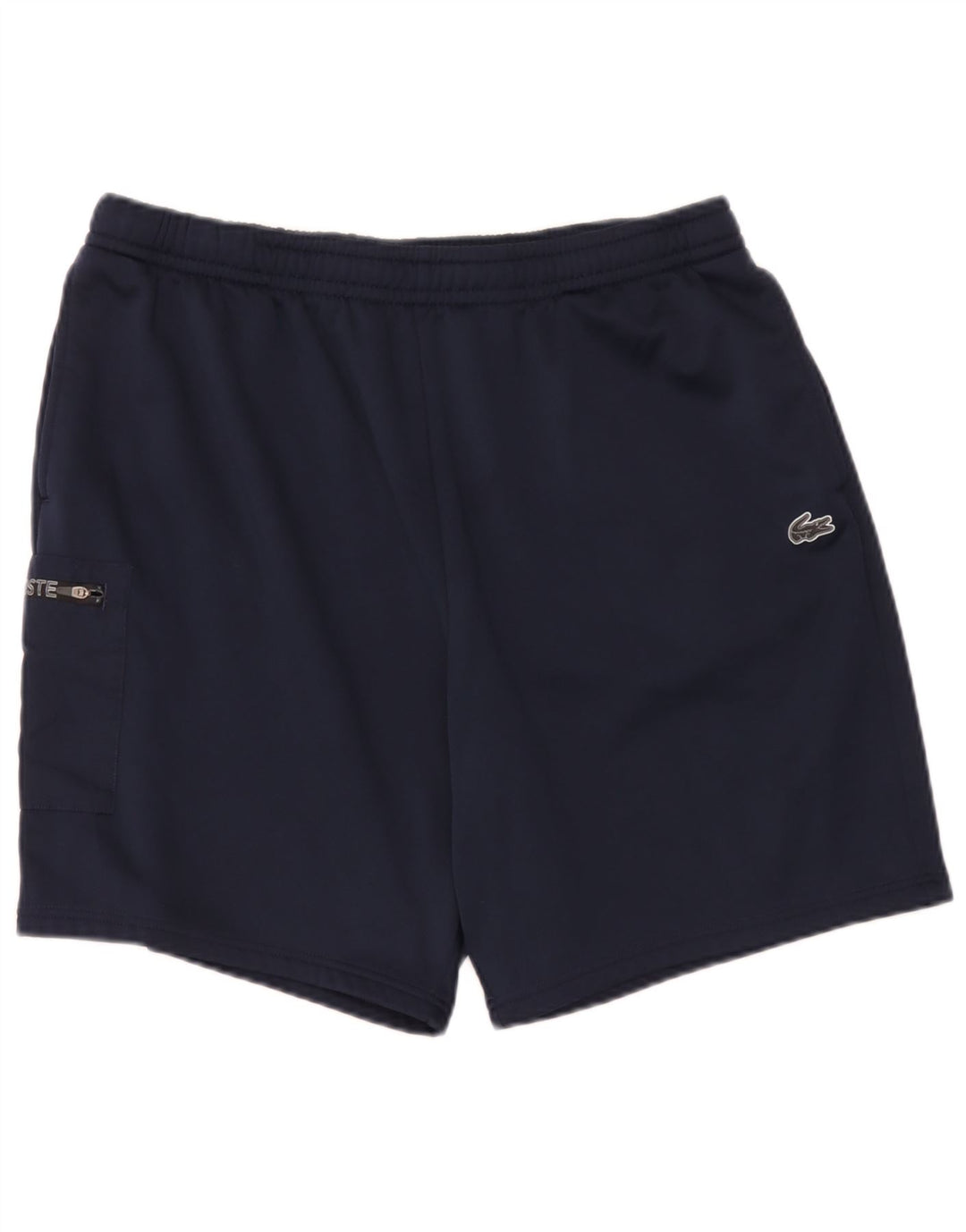 Shorts esportivos masculinos Lacoste Regular Fit Cargo tamanho 7 2XL azul marinho poliéster