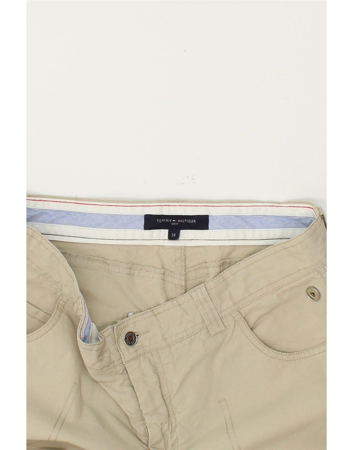 TOMMY HILFIGER Mens Golf Straight Cargo Trousers W34 L31 Beige Cotton Vintage Tommy Hilfiger and Second-Hand Tommy Hilfiger from Messina Hembry 
