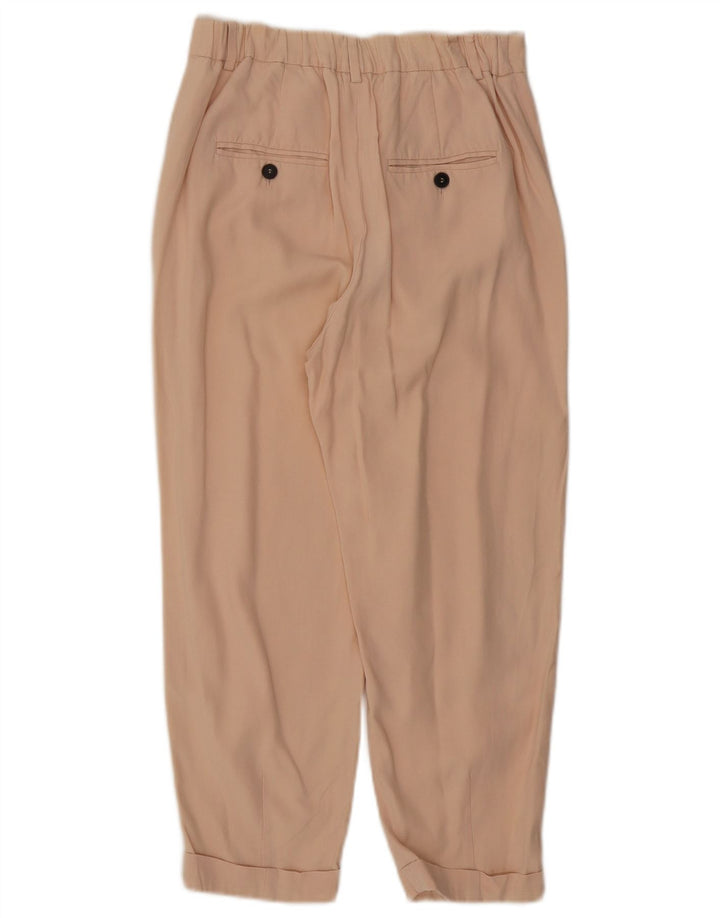 Zara Calça Capri Feminina Pegged Pequena W26 L22 Bege
