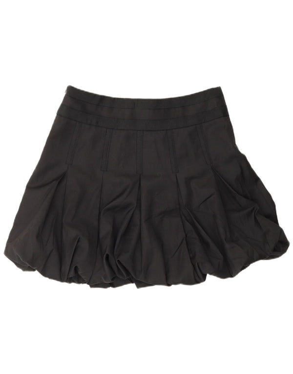 Ted Baker Womens Mini Bubble Skirt Size 3 Medium W32  Black Wool